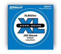 D'Addario XLB125 .125 Long Scale Nickel Wound Single String for Bass Guitar