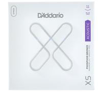 D'Addario Cuerdas para guitarra - XS Phosphor Bronze Coated - XSAPB1152-3P - Máxima vida con tacto suave y tono excepcional - Para guitarras de 6 cuerdas - 11-52 luz personalizada, paquete de 3