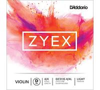 D'Addario Zyex 4/4 Scale Light Tension Single Silver D String for Violin