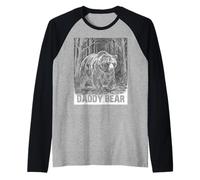 Daddy Bear Family - Regalos para el día del Padre a Juego para Hombres Camiseta Manga Raglan