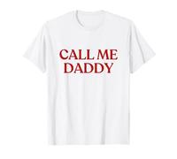 Daddy Call Me Shirt Y2K Aesthetic Trendy Camiseta