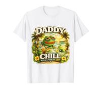 Daddy Chill Funny Viral TIK Trending Meme Distressed Camiseta