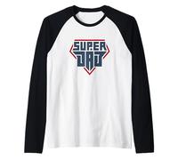 Daddy Dad tee Shirt, Happy Father's Day, Super Best Graphic Camiseta Manga Raglan