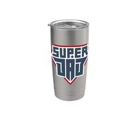 Daddy Dad Tee shirt, Happy Father's Day, Super Best Graphic Vaso térmico de acero inoxidable de doble pared
