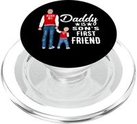 Daddy Is Son's First Friend Son To Dad Funny Fathers Day PopSockets PopGrip para MagSafe