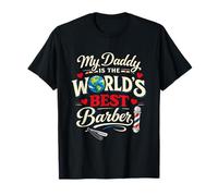 Daddy Is The Best Barber Proud Kids Expert Barbers Classic Camiseta
