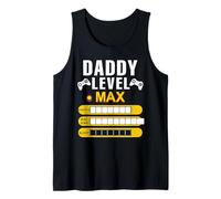 Daddy Level Max Strength Bad Chistes Dormir Jugador Papá Broma Camiseta sin Mangas