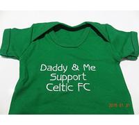 Daddy & Me Support Celtic FC - Chaleco para bebé (nombre puede cambiarse)