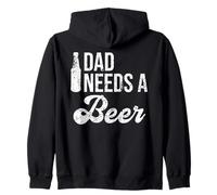 Daddy Needs a Beer Lovers Men Beer Dad Drinking Beer Bottle Sudadera con Capucha
