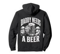 Daddy Needs A Beer Muscular Dad Día del Padre Divertido Sudadera con Capucha