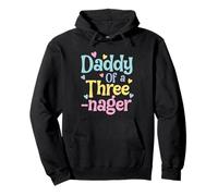 Daddy of A Threenager, 3rd Birthday Matching Family Party Sudadera con Capucha