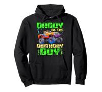 Daddy of The Birthday Boy Monster Truck Bday Celebraciones Sudadera con Capucha