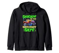 Daddy of The Birthday Boy Monster Truck Bday Celebraciones Sudadera con Capucha