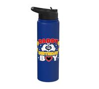 Daddy of The Birthday Boy Shirt Matching Dad Son Family Bday Stainless Steel Insulated Water Bottle