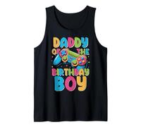 Daddy of The Birthday Boy Video Gamer Matching Cumpleaños Camiseta sin Mangas