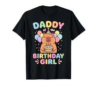 Daddy of The Birthday Girl Capybara Camiseta
