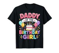 Daddy of The Birthday Girl Cute Family Birthday Party Camiseta