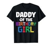 Daddy of The Birthday Girl Master Builder Ladrillos Bloques Camiseta