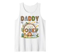 Daddy of The Wild One 1er Cumpleaños Niño Safari Jungle Camiseta sin Mangas