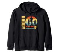 Daddy of Two Girls superó en número D2 Squared Fathers Day Sudadera con Capucha