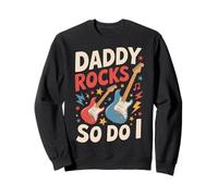 Daddy RockSo Do I Día del Padre Rock Amante de la música Niños Sudadera
