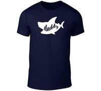 Daddy Shark Mens T-Tshirts Camisetas y Tops Father Grandad Daddy Animal Gift Proud(Large)