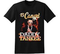 Daddy Yankee El Cangri Reggaeton T-Tshirts Camisetas y Tops Men's Unisex tee Black(X-Large)