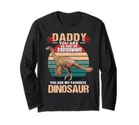 Daddy You Are As Fast As Struthiomimus Dinosaur Fathers Day Manga Larga