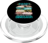 Daddy You Are My Favorite Dinosaur Fathers Day For Dad PopSockets PopGrip para MagSafe
