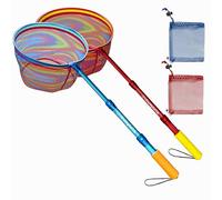 DaddyGoFish Red de Pesca para niños, Ultraligera, telescópica, para atrapar Peces, Ranas, Peces, Cricket, Mariposa, Lago, Estanque, Regalos para niños y niñas
