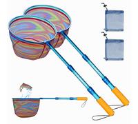DaddyGoFish Red de Pesca para niños, Ultraligera, telescópica, para atrapar Peces, Ranas, Peces, Cricket, Mariposa, Lago, Estanque, Regalos para niños y niñas