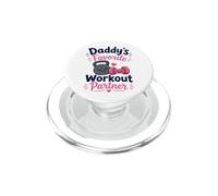 Daddy'S Favorite Workout Partner - Kids Cute Fitness (Girls) PopSockets PopGrip para MagSafe