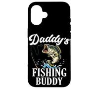 Daddy'S Fishing Buddy Funny Cita Fisherman Papa Boys Girls Carcasa para iPhone 16