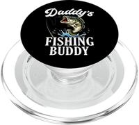 Daddy'S Fishing Buddy Funny Cita Fisherman Papa Boys Girls PopSockets PopGrip para MagSafe