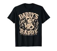Daddy'S Got A Baddie Funny Retro Cowgirl Western Camiseta