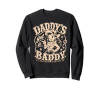 Daddy'S Got A Baddie Funny Retro Cowgirl Western Sudadera