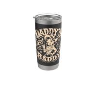 Daddy's Got A Baddie Funny Retro Cowgirl Western Vaso térmico de acero inoxidable de doble pared