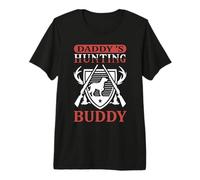 Daddy'S Hunting Buddy Hunter Life Adventure Nature Lover Camiseta Premium