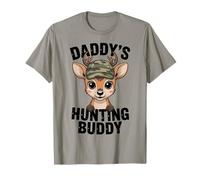 Daddy'S Hunting Buddy Little Hunter Outdoor Camo Camiseta