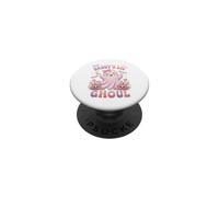 Daddy'S Lil' Ghoul Funny Pastel Pink Ghost Halloween Graphic PopSockets PopGrip Adhesivo