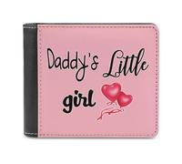 Daddys Little Girl - Cartera plegable para hombre, diseño delgado para tarjetas de efectivo