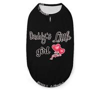 Daddys Little Girl Pets Shirt Chaleco Lindo Perro Tank Top Suave Sin Mangas Camiseta para Cachorro Kitty Gatos 2XL