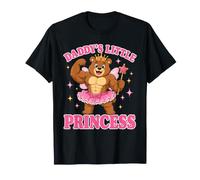 Daddy'S Little Princess Buff Bear Gym Flex Camiseta