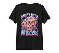 Daddy'S Little Princess Bulldog Dad Gym Divertido Camiseta Premium