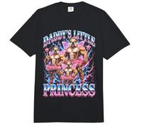 Daddy'S Little Princess Bulldog Dad Gym Divertido Comfort Colors Adult Heavyweight T-Shirt
