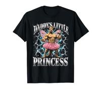Daddy'S Little Princess Kangaroo Gym Dad Funny Camiseta