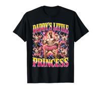 Daddy'S Little Princess Rooster Gym Dad Divertido Camiseta