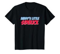 Daddy's Little Sidekick Funny Cita Padre Hijo Superhéroe Fan Camiseta
