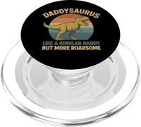 Daddysaurus como un papá Pero más Ruidoso PopSockets PopGrip para MagSafe