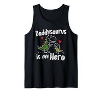 Daddysaurus es mi héroe, Lindo Doodle para niños, papá, Amantes de los Dinosaurios Camiseta sin Mangas